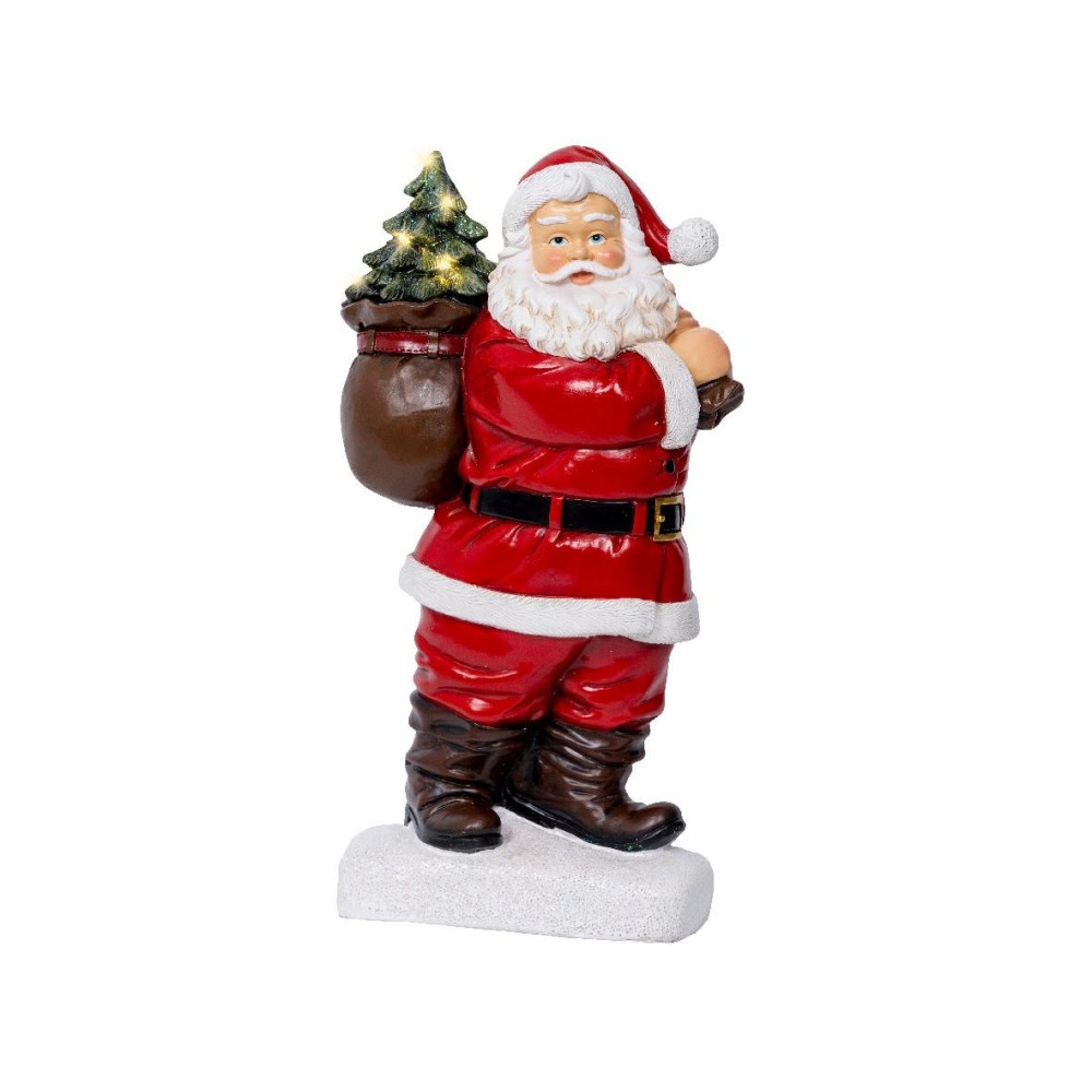 BABBO NATALE RESINA LED H.30CM.